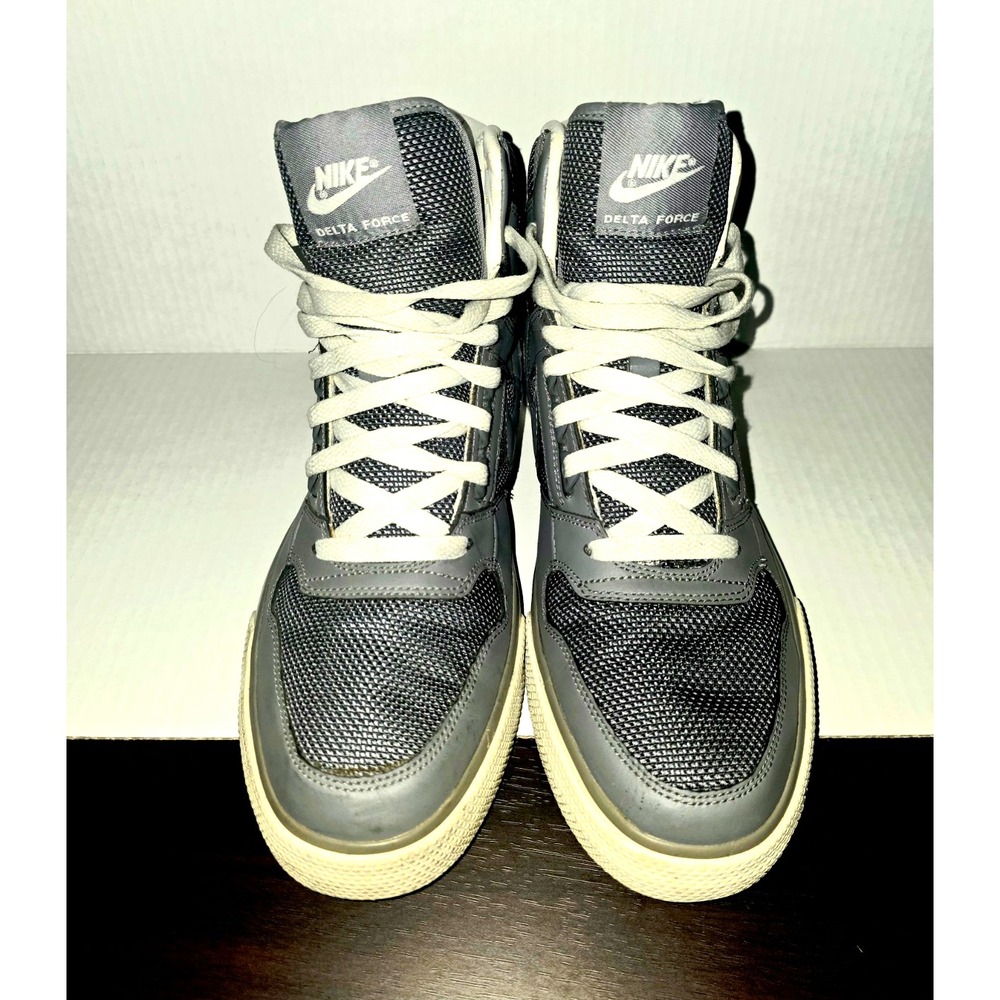 Nike Delta Force High Top Lace-Up Men's Sneakers Gray/White Style 370424-021